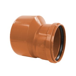 PVC verloopstuk, 500 x 400 SN4 spie x manchet R.B.
