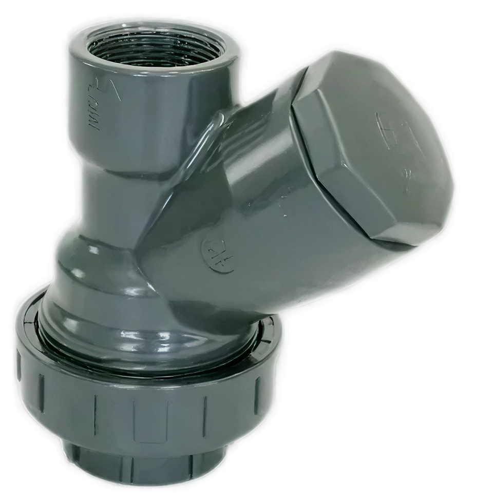 PVC Balkeerklep, 2x bi.dr. 1 1/2" Y-type, DN40
