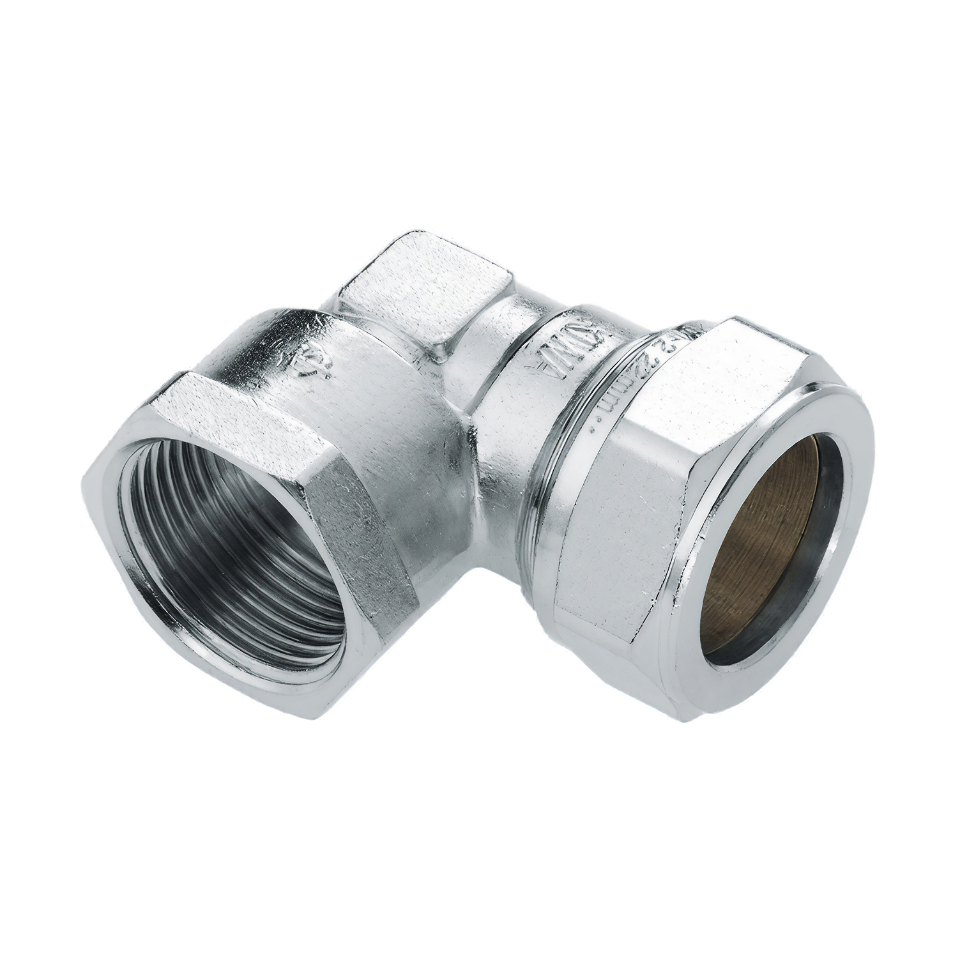 BONFIX 82595 Knel Knie 1/2" bi. dr. x 22 mm vernikkeld