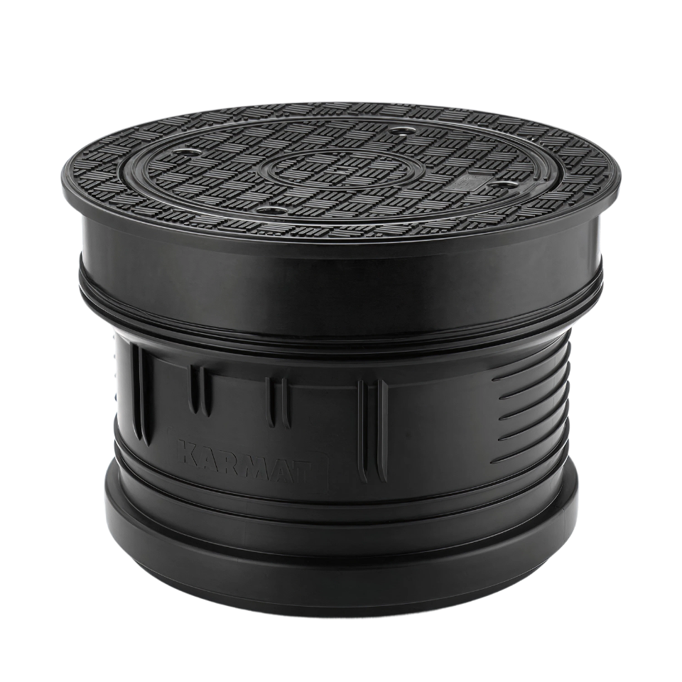 Karmat® putdeksel rond 400 manchetmof dicht rooster