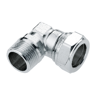 BONFIX 82709 Knel Knie 1/2" buiten x 22 mm vernikkeld
