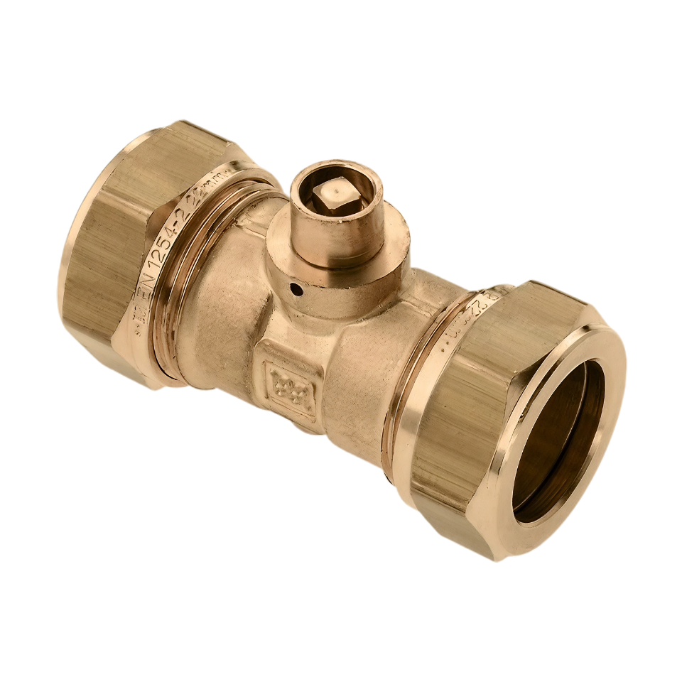 BONFIX 82781 Knel Rechte koppeling met ontl 22x22 mm