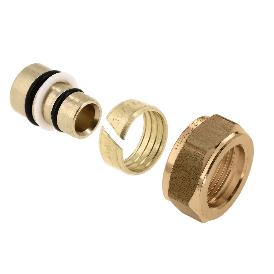 BONFIX 23910 Knel Verloopset ø16x2,0 Alu-pers x 15 mm