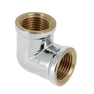 BONFIX 80230 Knie 1/2" binnen x binnen verchroomd