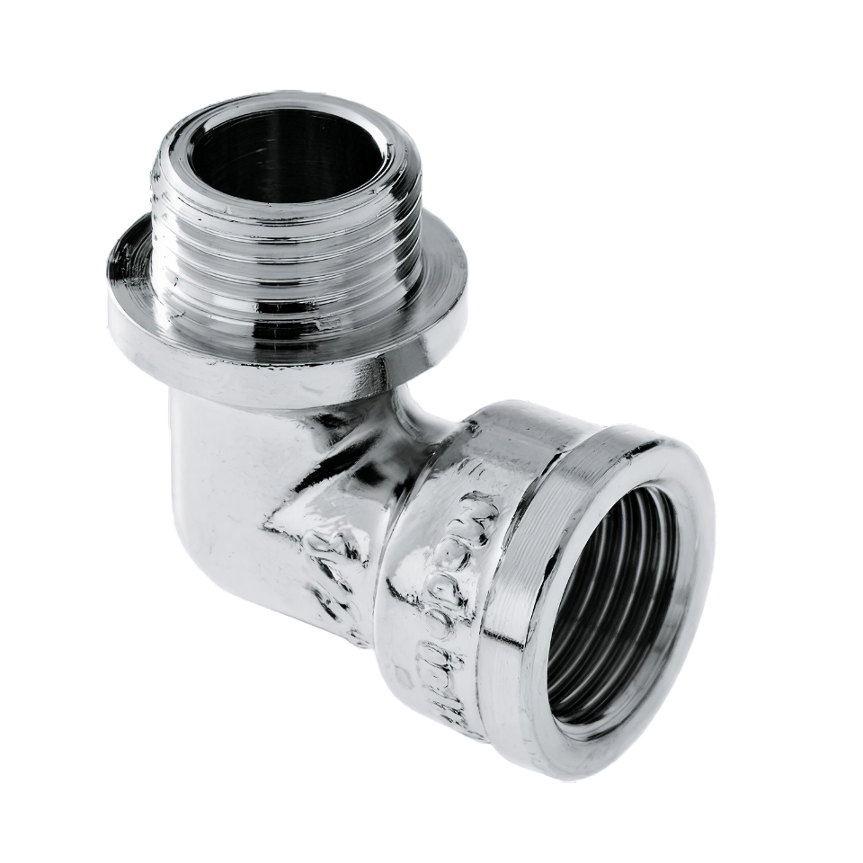 BONFIX 80320 Knie 3/4" binnen x buiten verchroomd