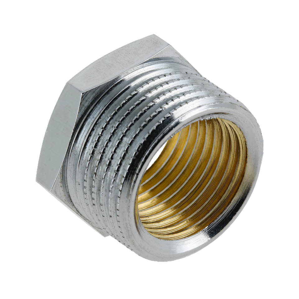 BONFIX 81428 Verloopring 3/8"buiten x 1/4" binnen verchr.