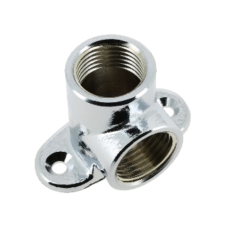BONFIX 41306 Muurplaat 2 x 1/2" binnendraad chroom