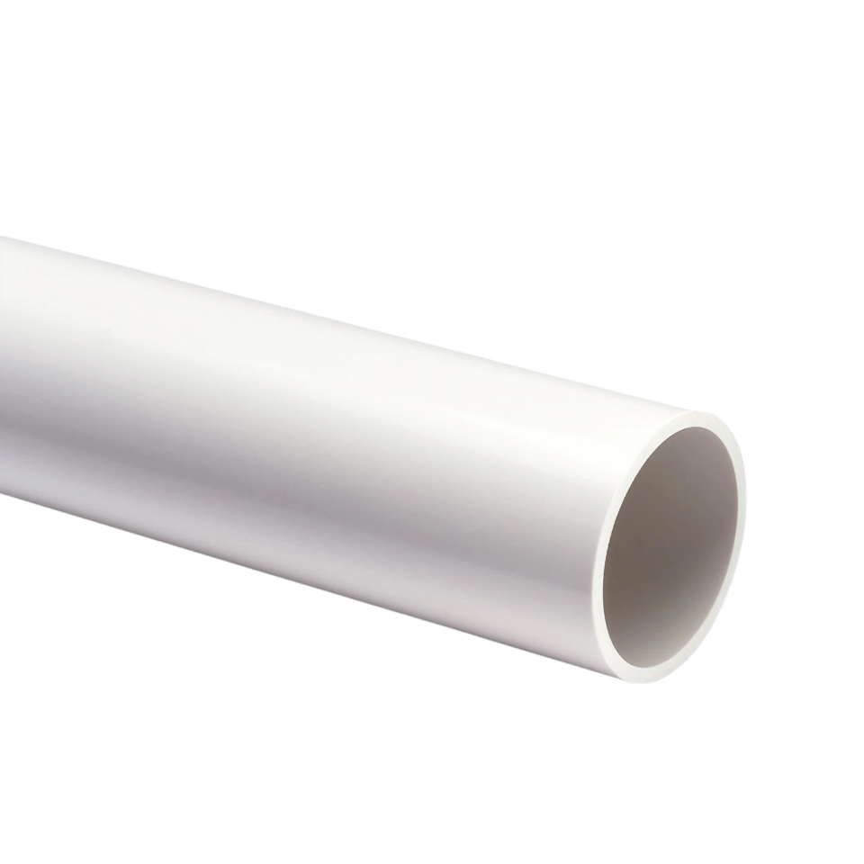 PVC Volwand Buis, 50 x 3.0 wit, L=2m