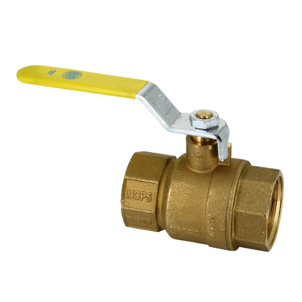 Gaskraan RP 3/8" x RP 3/8" messing