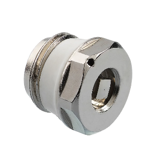 Ontluchter messing vernikkeld 1/2" met trapezoïdale voeg