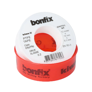 Teflon tape KIWA/GASTEC 12mm x 0,10 x 12m