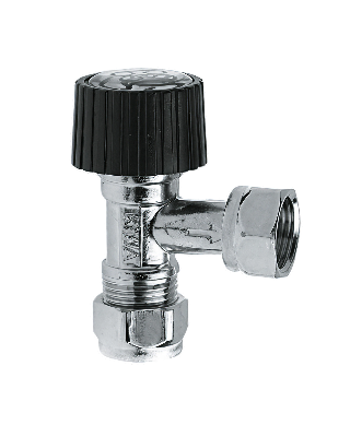 BONFIX 70413 Hoekstopkraan 3/8"x12 knel vernikkeld