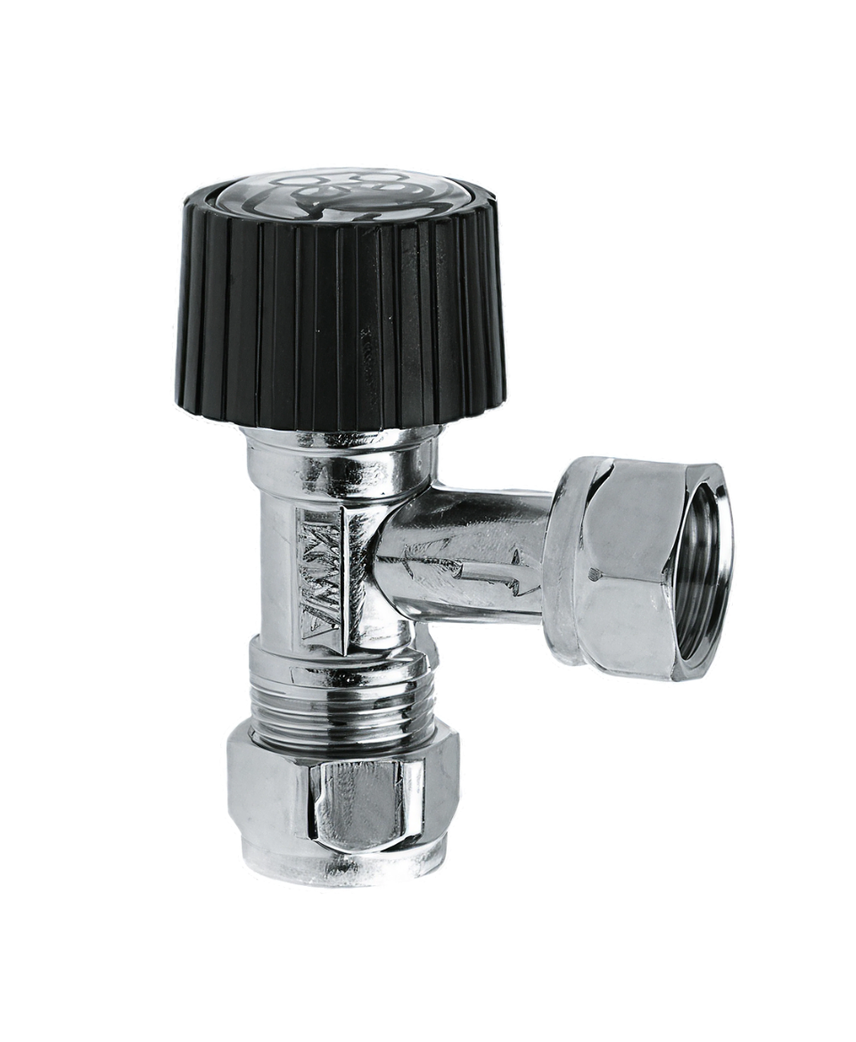 BONFIX 70413 Hoekstopkraan 3/8"x12 knel vernikkeld