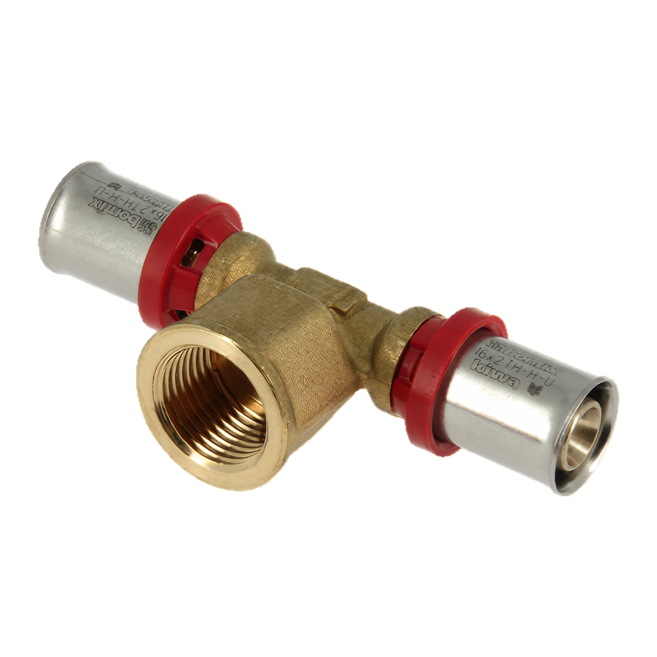 BONFIX Alu-pers 2000705 T-stuk 16 x 1/2" binnendraad x 16 mm