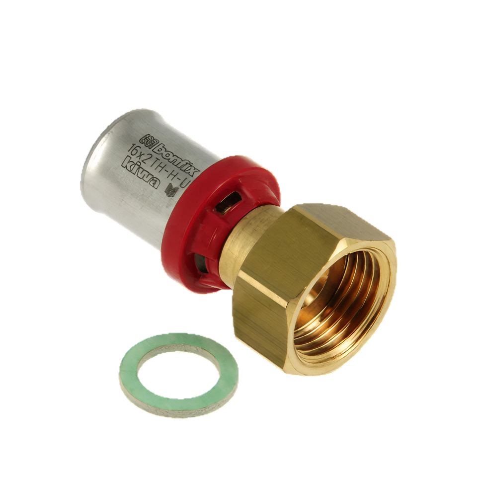 BONFIX Alu-pers 2-delige Koppeling met losse moer ¾" x 16 mm