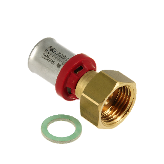 BONFIX Alu-pers 2-delige Koppeling met losse moer ¾" x 26 mm