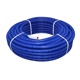 BONFIX Alu-pers systeembuis + blauwe mantel 16 x 2,0 rol 50m