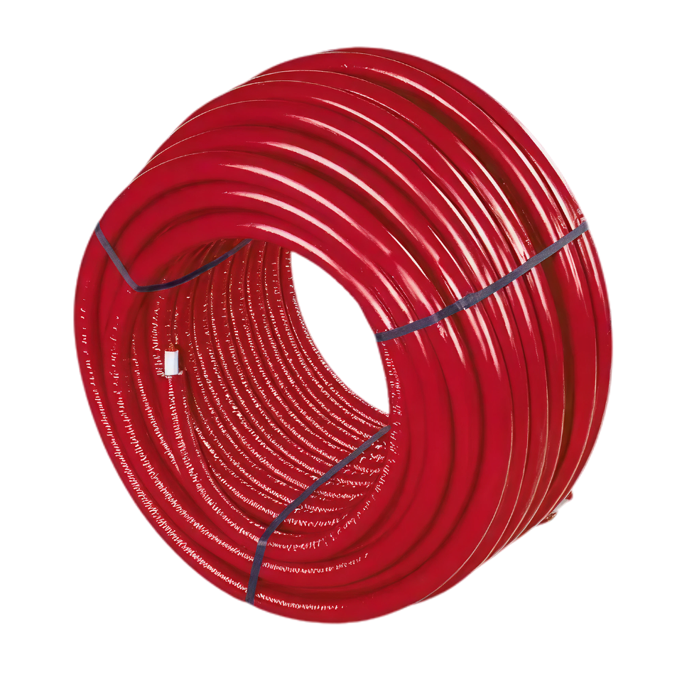 Uponor Uni Pipe PLUS wit voorgeïsoleerd S6 WLS 040 25x2,5 rood 50m
