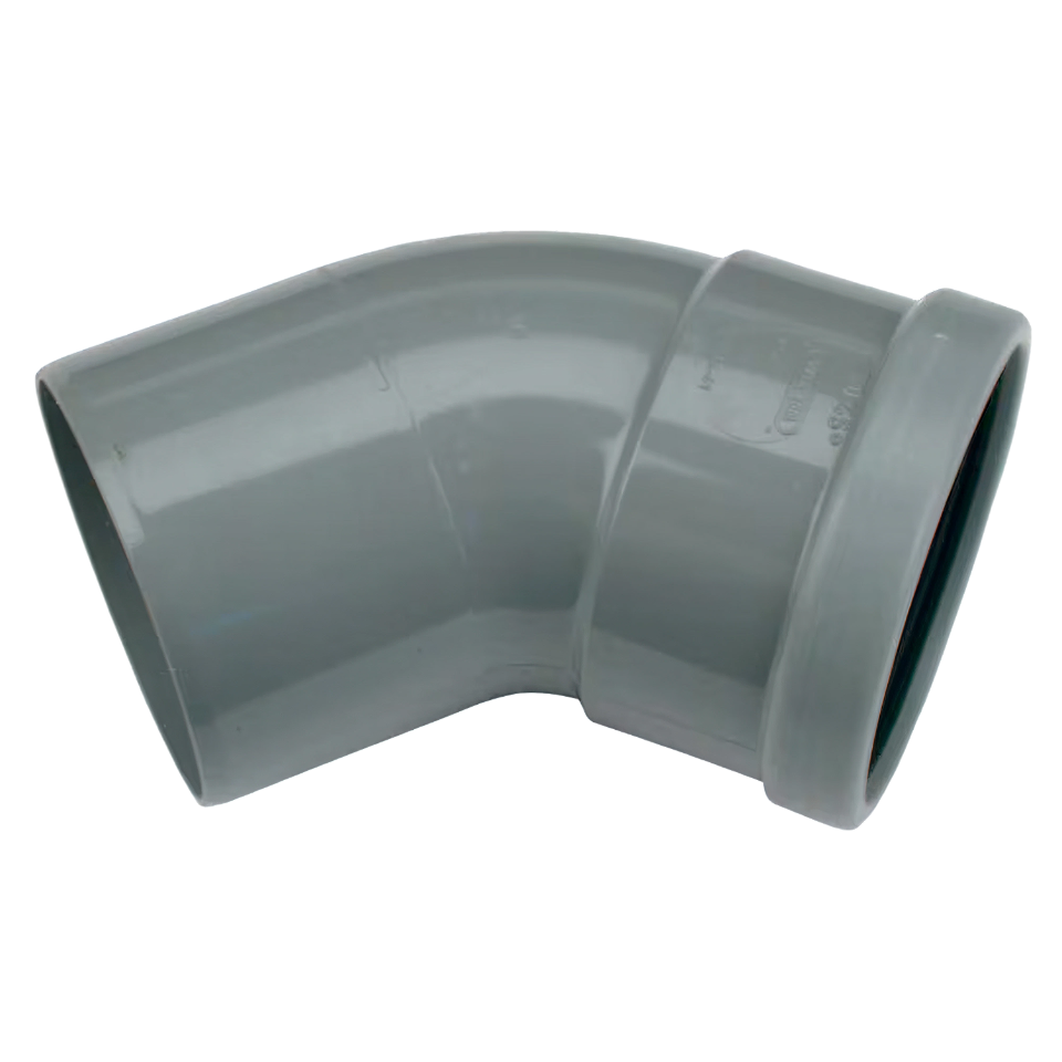 Wavin PVC M-Bocht 45° GR 160 SN4 M/S