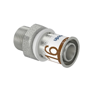 Uponor S-Press Plus pers puntstuk 16mm x 3/8" bu