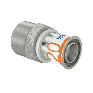 Uponor S-Press Plus pers puntstuk 20mm x 3/4"bu