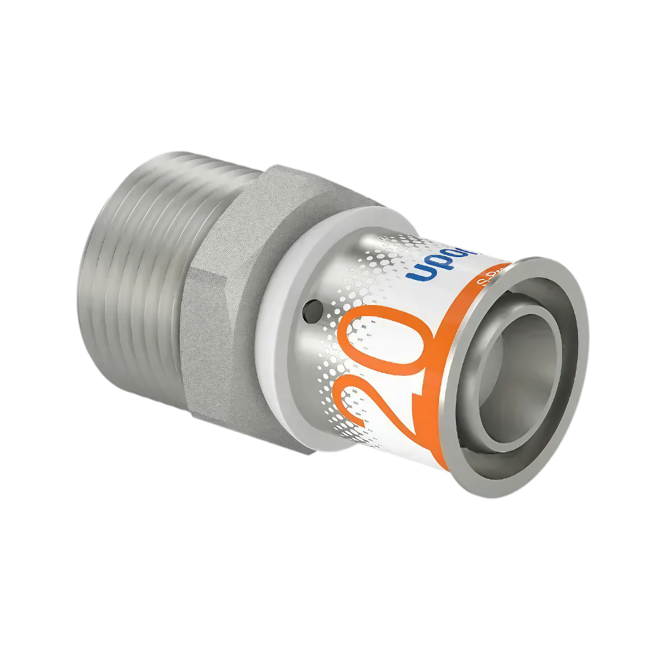 Uponor S-Press Plus pers puntstuk 20mm x 3/4"bu