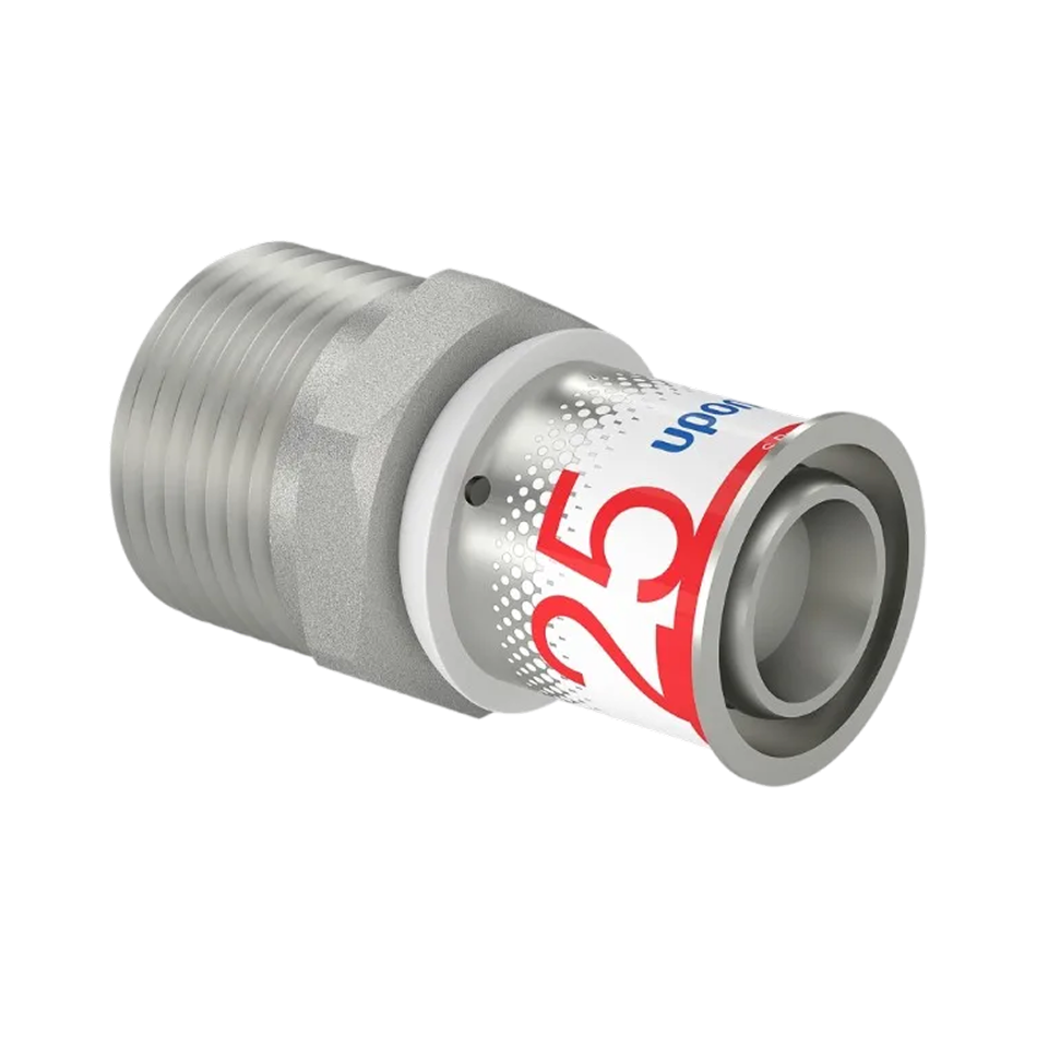 Uponor S-Press Plus pers puntstuk 25mm x 1"bu