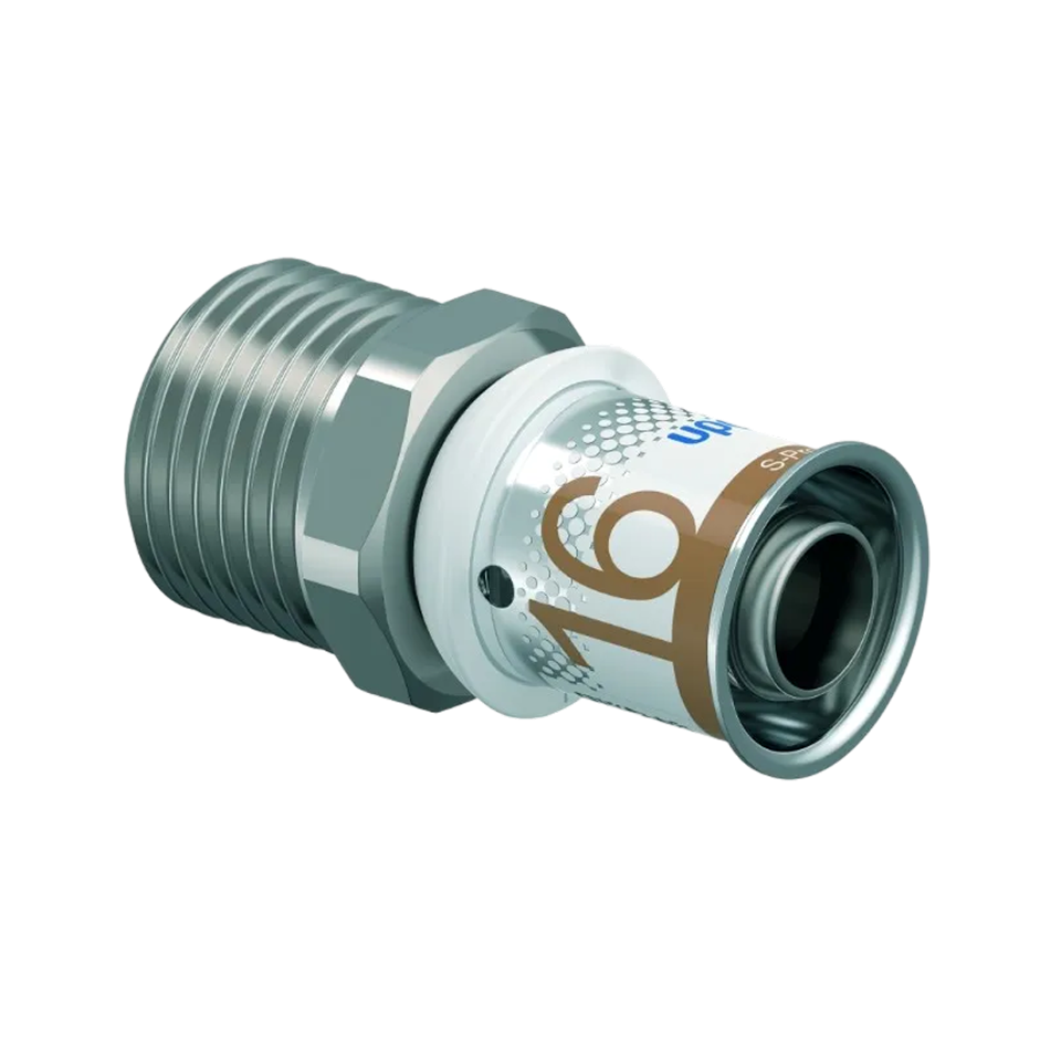 Uponor S-Press Plus pers koppeling 16 x 15mm knel, benelux