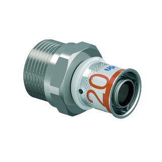Uponor S-Press Plus pers koppeling 20 x 22mm knel, Benelux