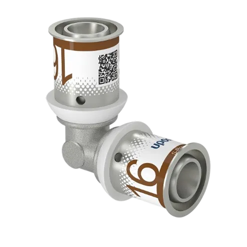 Uponor S-Press Plus pers knie 90° 16x16mm