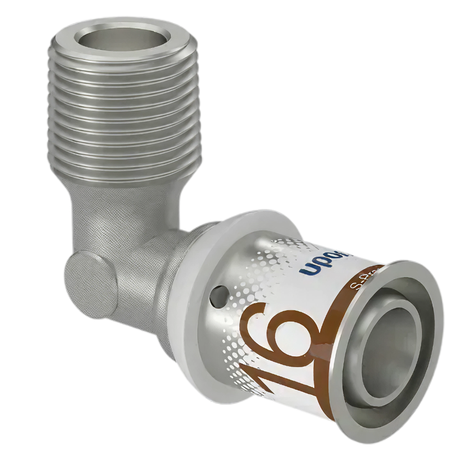 Uponor S-Press Plus pers knie 90° bu.dr. 16mm x 3/8" bu.dr.