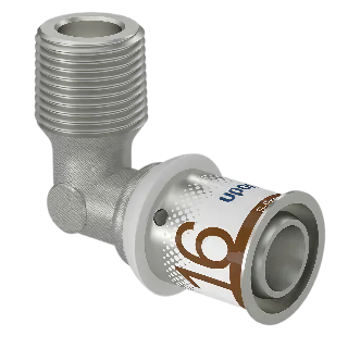 Uponor S-Press Plus pers knie 90° bu.dr. 16mm x 3/8" bu.dr.