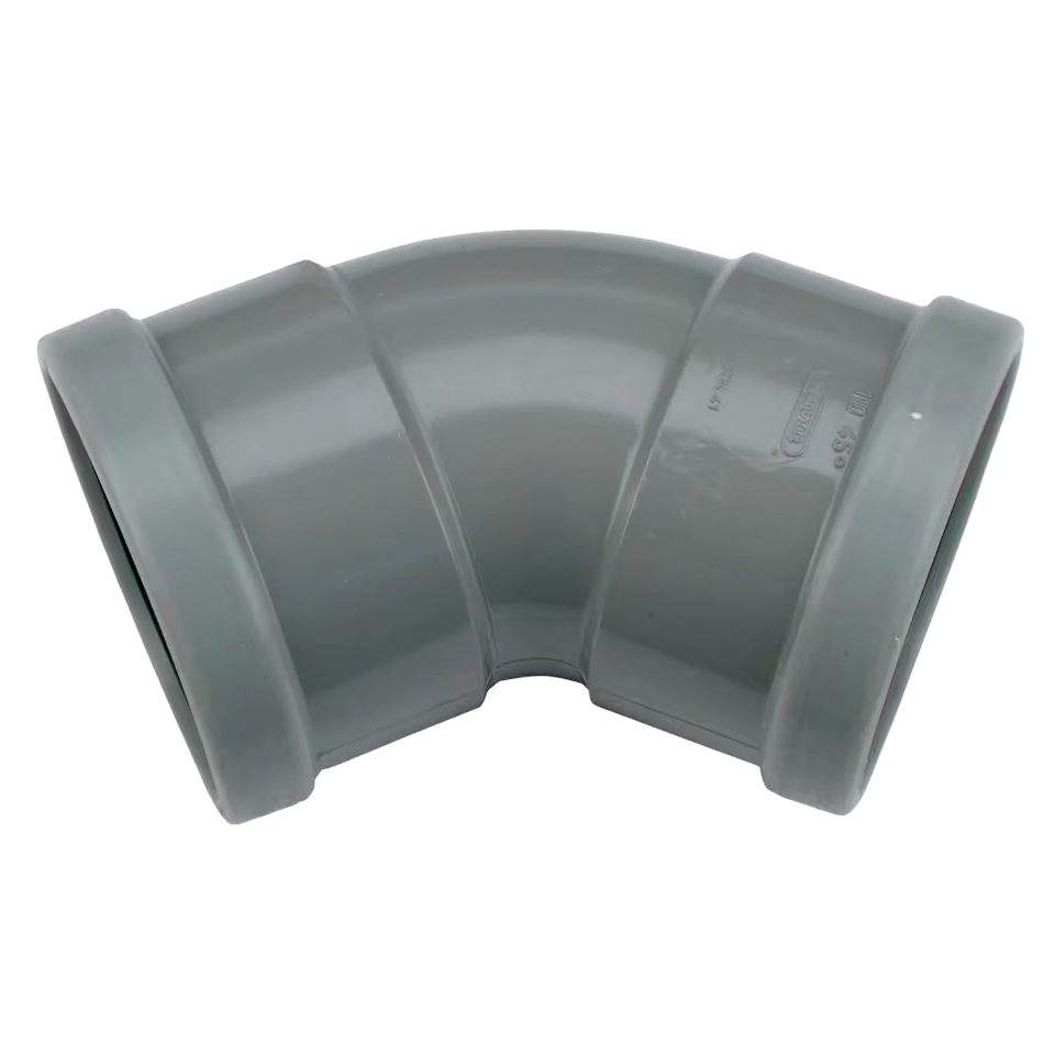 Wavin PVC M-Bocht 45° GR 110 SN8 M/M