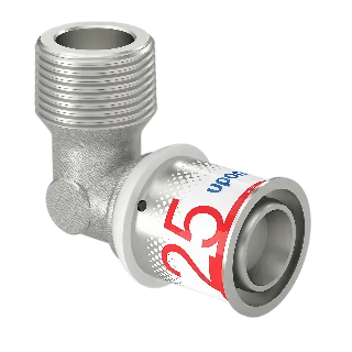 Uponor S-Press Plus pers  knie 90° bu.dr. 25mm x 3/4"