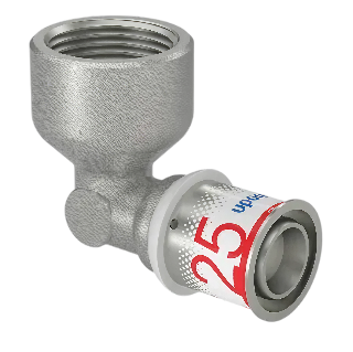 Uponor S-Press Plus pers knie 90° bi.dr. 25mm x 1"