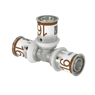 Uponor S-Press Plus pers T-stuk 16x16x16mm