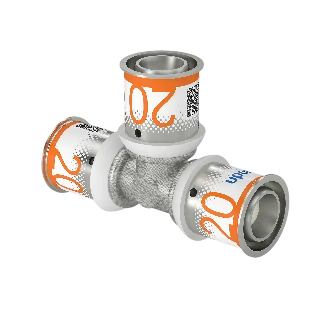 Uponor S-Press Plus pers T-stuk 20x20x20mm