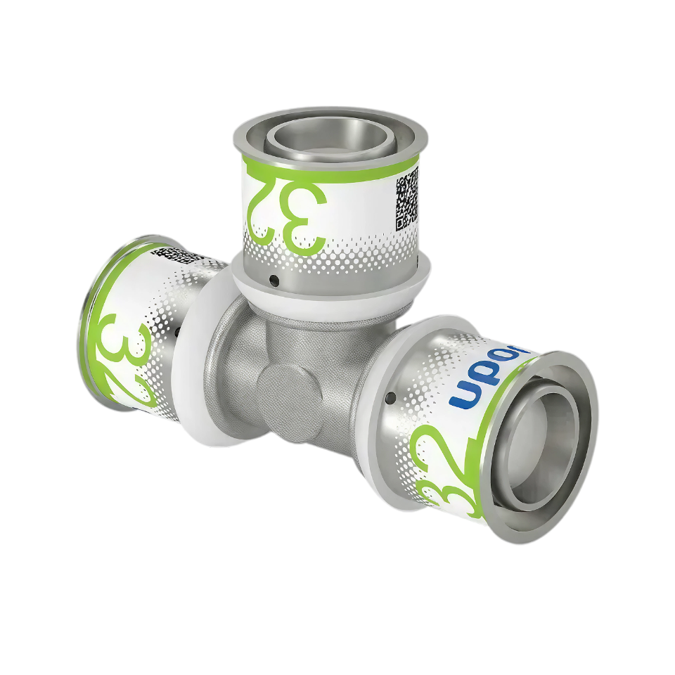Uponor S-Press Plus pers T-stuk 32x32x32mm