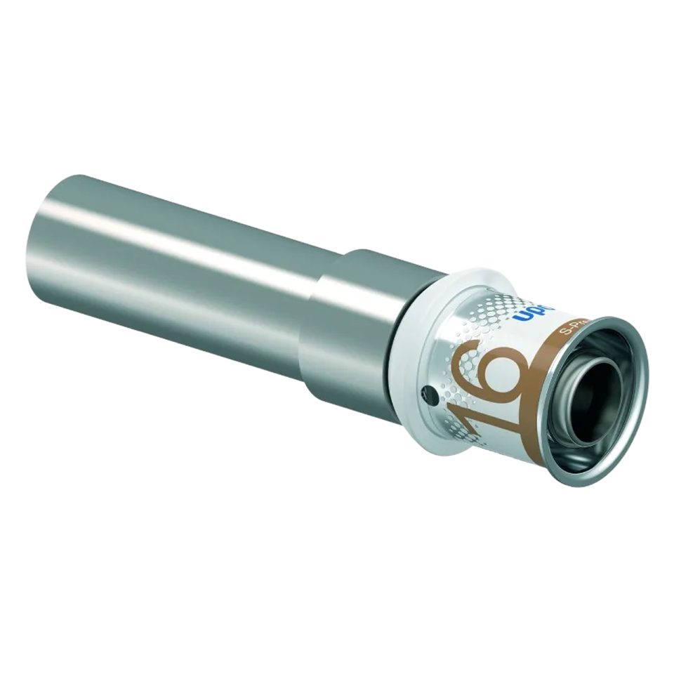 Uponor S-Press Plus pers koppeling overgang 16MLCx15mm CU/RV
