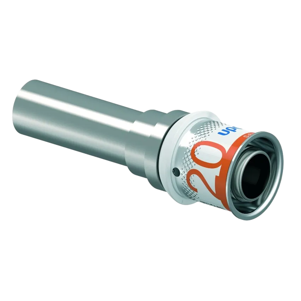 Uponor S-Press Plus pers koppeling overgang 20MLCx15mm CU/RV