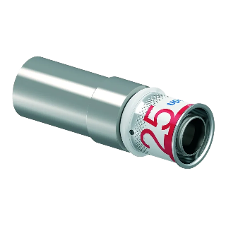 Uponor S-Press Plus pers koppeling overgang 25MLCx28mm CU/RV