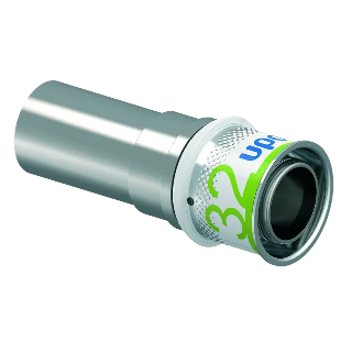 Uponor S-Press Plus pers koppeling overgang 32MLCx28mm CU/RV