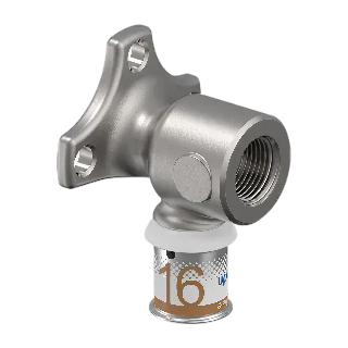 Uponor S-Press Plus pers muurplaat korte flens 16 x 3/8"