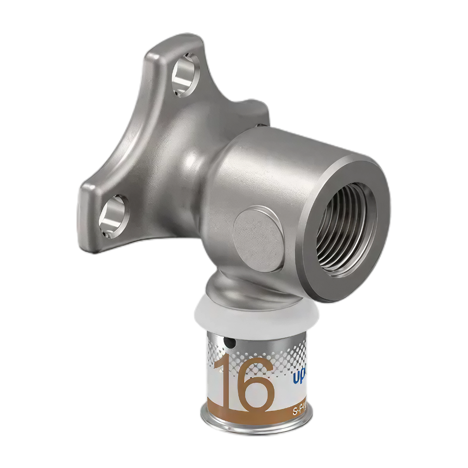 Uponor S-Press Plus pers muurplaat korte flens 16 x 3/8"