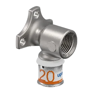 Uponor S-Press Plus pers muurplaat korte flens 20 x 1/2"
