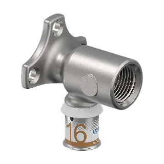 Uponor S-Press Plus pers muurplaat lange flens 16 x 1/2"
