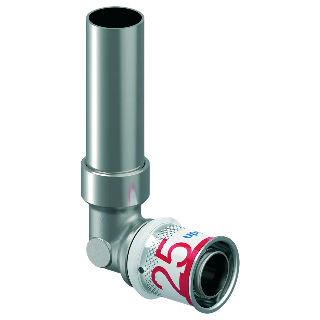 Uponor S-Press Plus Radi pers aansluitknie 25-22mm CU L=250m
