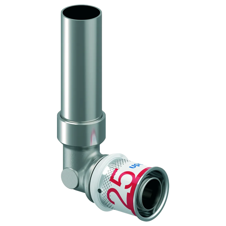Uponor S-Press Plus Radi pers aansluitknie 25-22mm CU L=250m