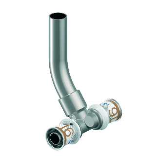 Uponor S-Press Plus Radi pers aansluit T-stuk 16x16mm L=350m