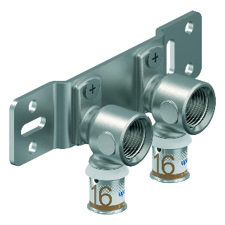 Uponor S-Press Plus Radi pers montageplaat 16mm x 1/2" bi.dr.